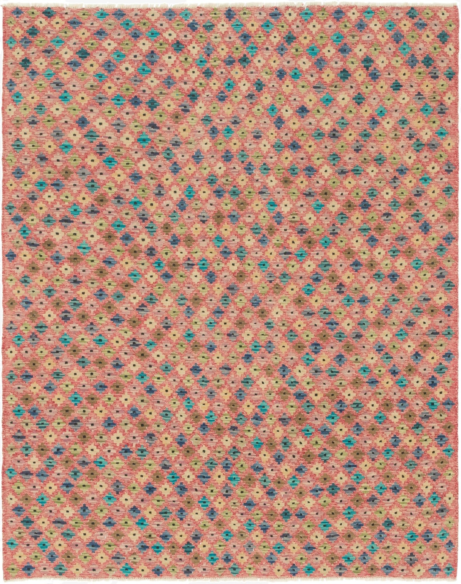  6' x 7' 8  Hand Woven Kilim Modern Wool Rug