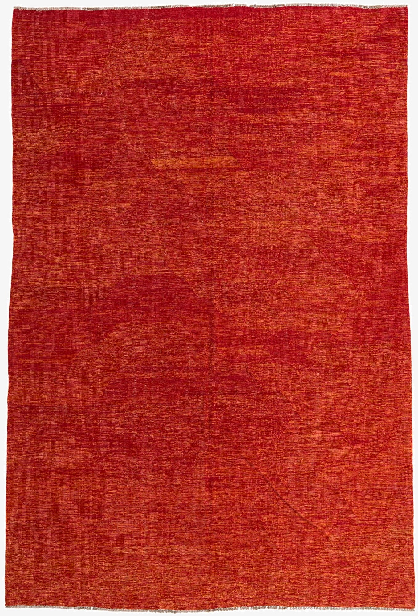  6' 5 x 9' 8  Hand Woven Kilim Modern Wool Rug