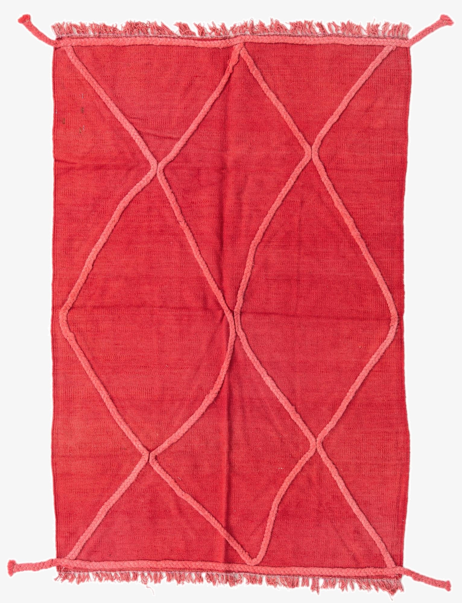  3' 2 x 5'  Hand Woven Kilim Modern Wool Rug