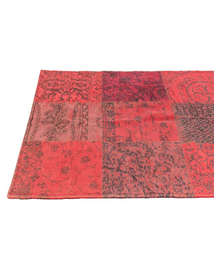 Detail image of  4' 6 x 7' 6  Hand Knotted Kilim Patchwork Wool Rug