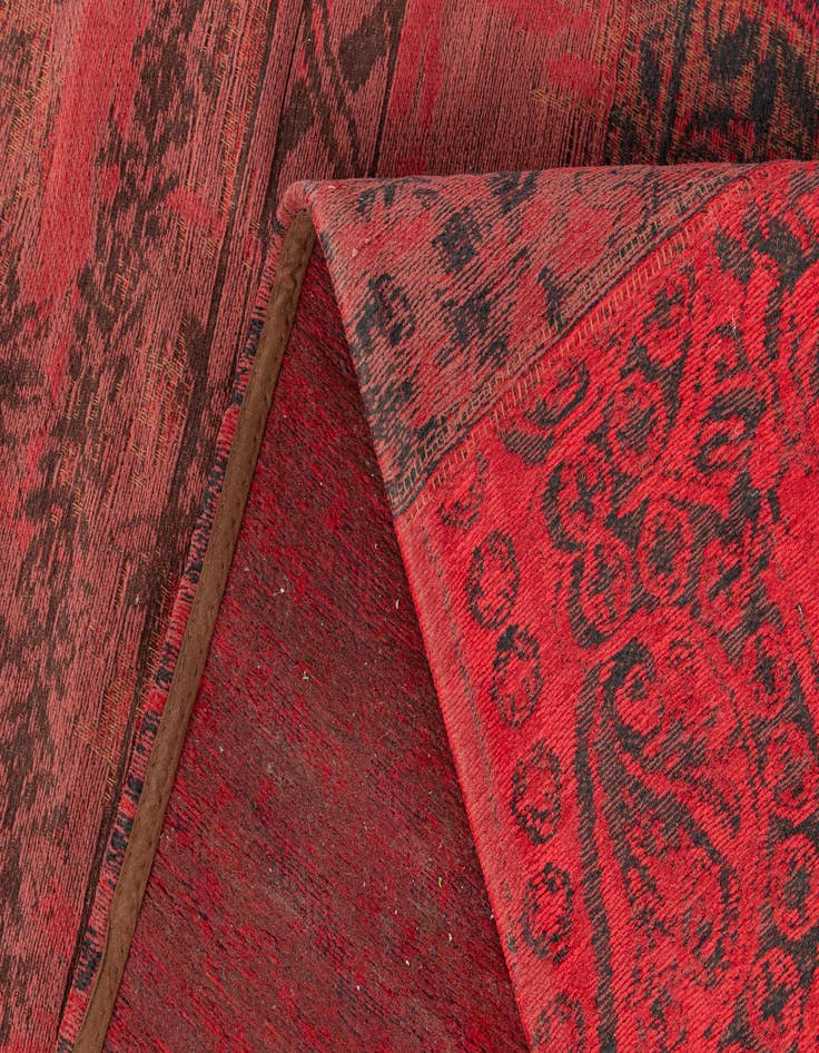 Detail image of  4' 6 x 7' 6  Hand Knotted Kilim Patchwork Wool Rug