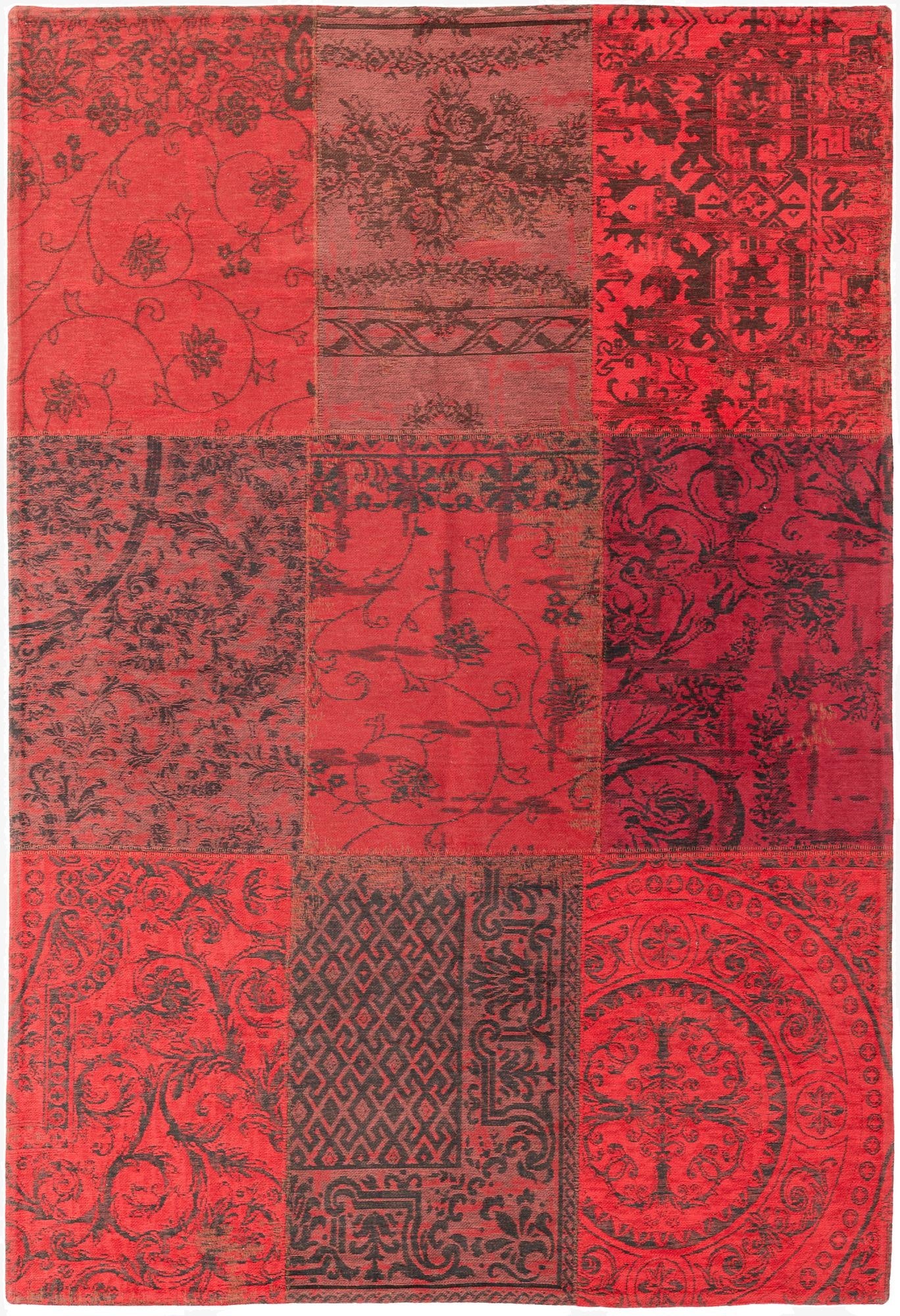  4' 6 x 7' 6  Hand Knotted Kilim Patchwork Wool Rug