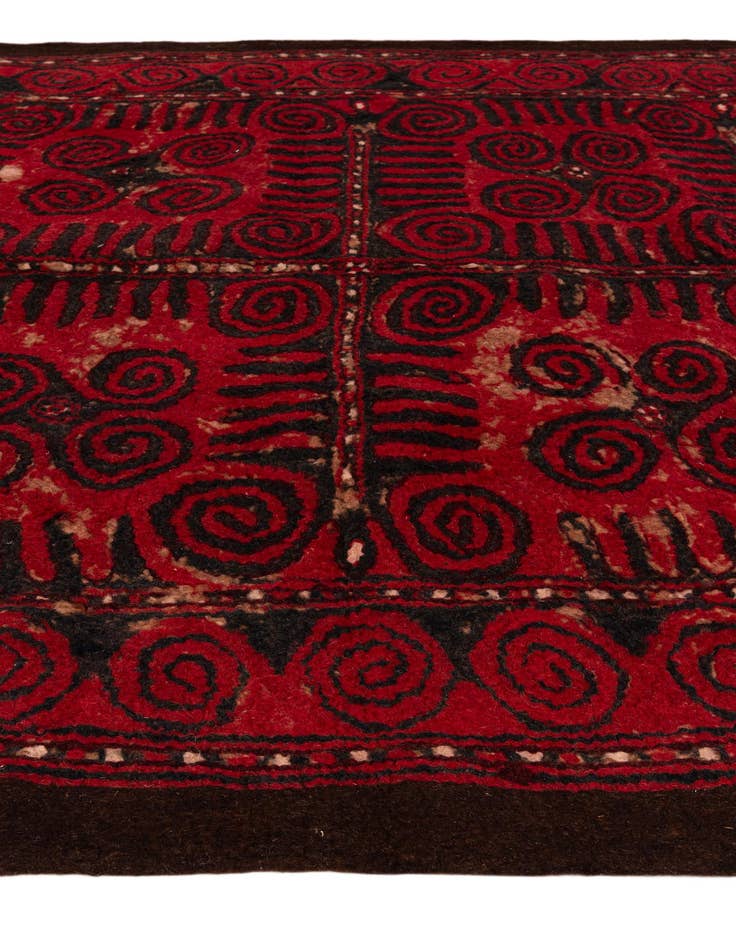 Detail image of  6' 6 x 10' 2  Hand Woven Kilim Wool Rug