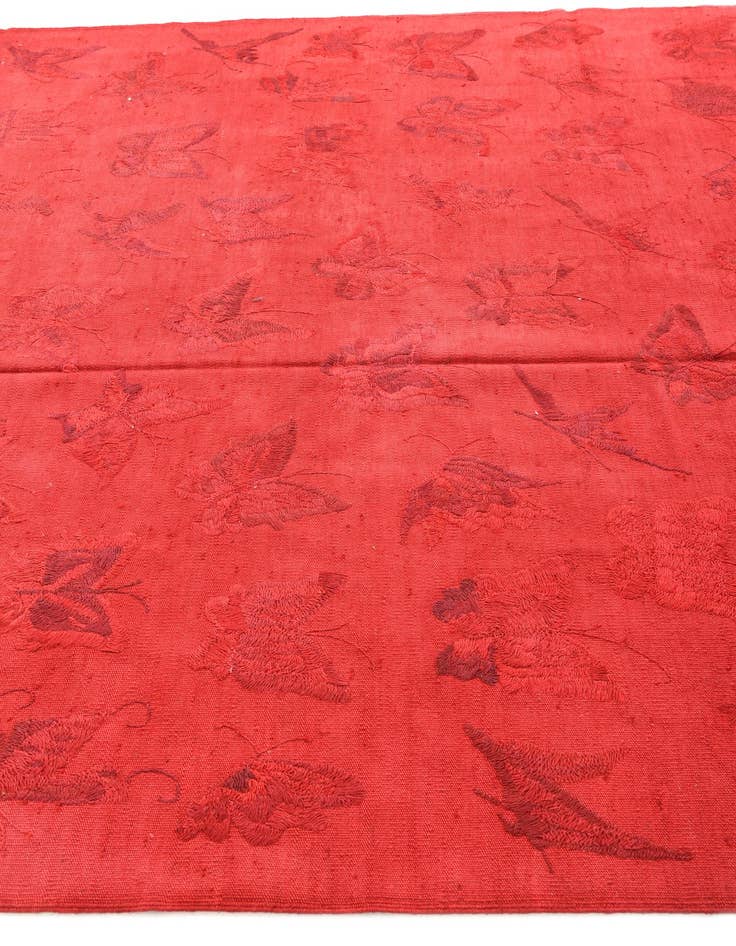 Detail image of  6' 5 x 9' 3  Hand Woven Kilim Suzani Wool Rug