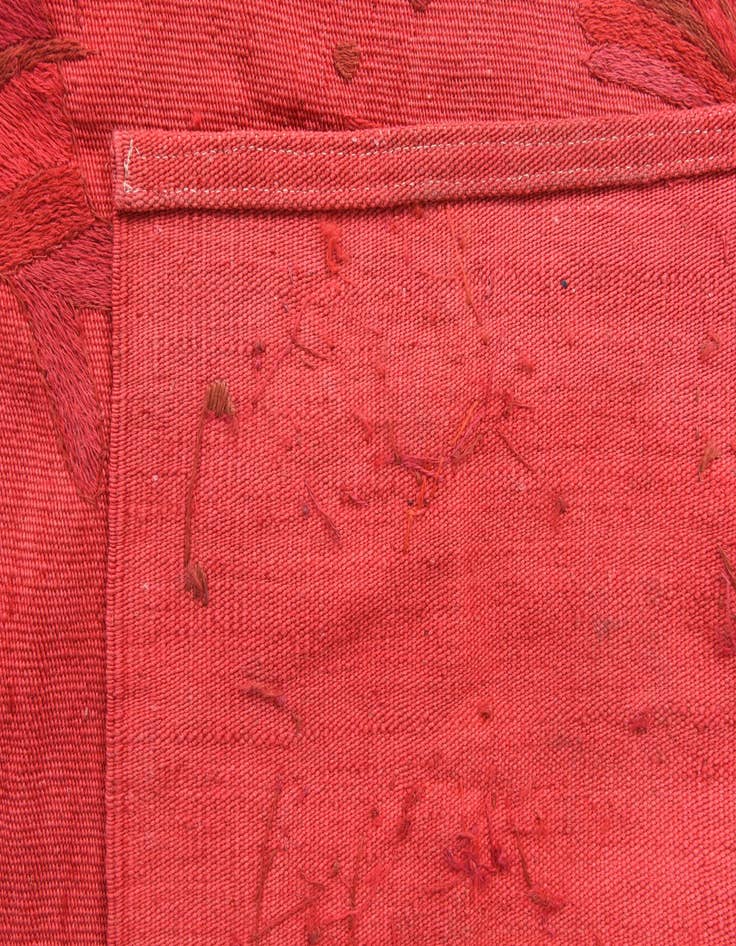 Detail image of  4' 10 x 6' 2  Hand Woven Kilim Suzani Wool Rug