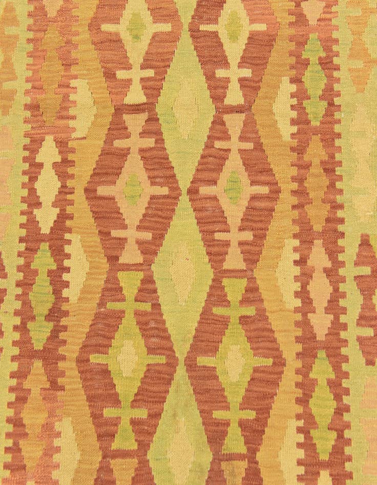Detail image of  3' 3 x 5'  Hand Woven Kilim Waziri Wool Rug