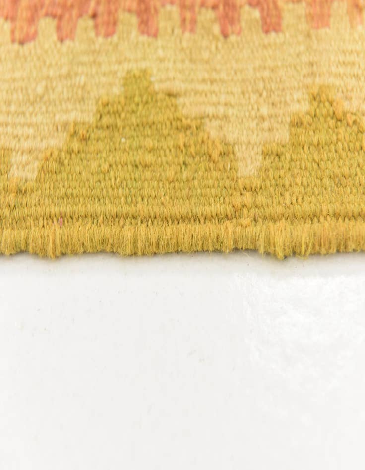 Detail image of  3' 3 x 4' 10  Hand Woven Kilim Waziri Wool Rug