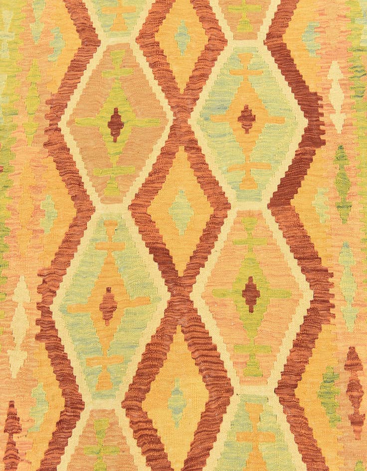 Detail image of  5' x 6' 7  Hand Woven Kilim Waziri Wool Rug