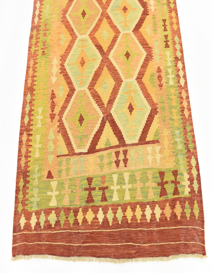 Detail image of  5' x 6' 7  Hand Woven Kilim Waziri Wool Rug