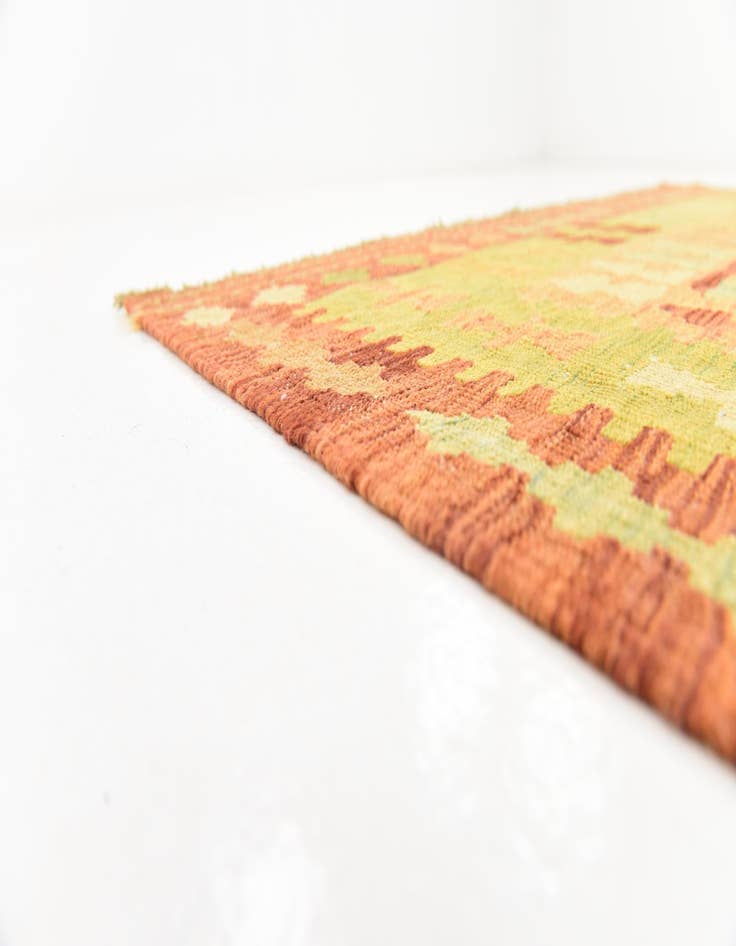 Detail image of  5' x 6' 7  Hand Woven Kilim Waziri Wool Rug