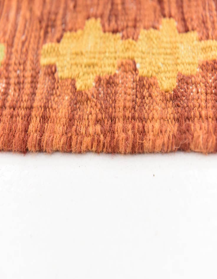 Detail image of  5' x 6' 7  Hand Woven Kilim Waziri Wool Rug