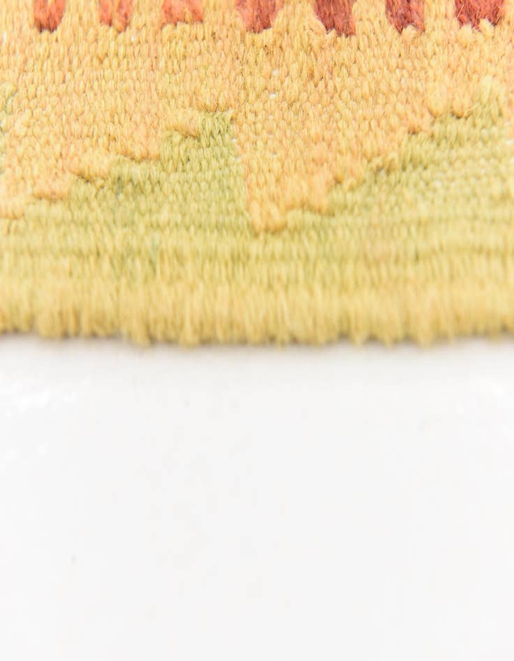 Detail image of  4' 9 x 6' 10  Hand Woven Kilim Waziri Wool Rug