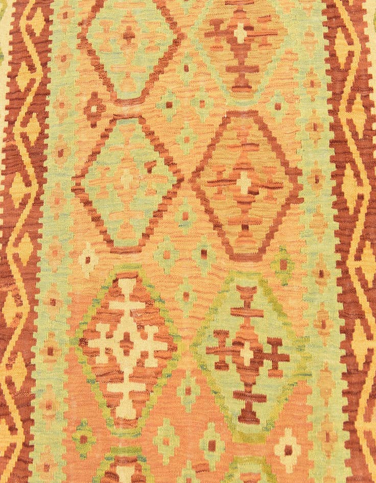 Detail image of  3' 7 x 6' 2  Hand Woven Kilim Waziri Wool Rug