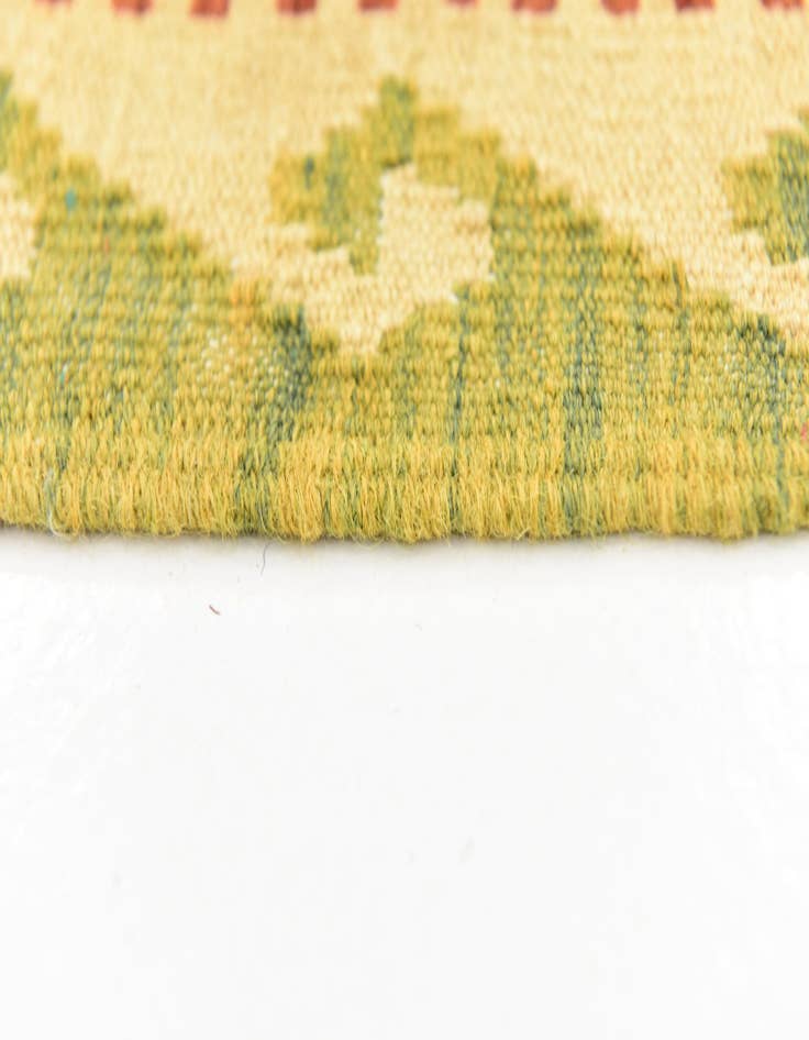 Detail image of  3' 7 x 6' 2  Hand Woven Kilim Waziri Wool Rug