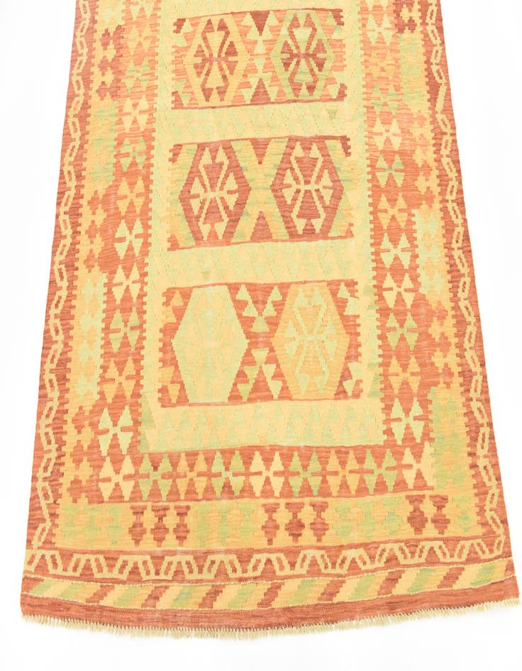 Detail image of  4' 10 x 6' 8  Hand Woven Kilim Waziri Wool Rug