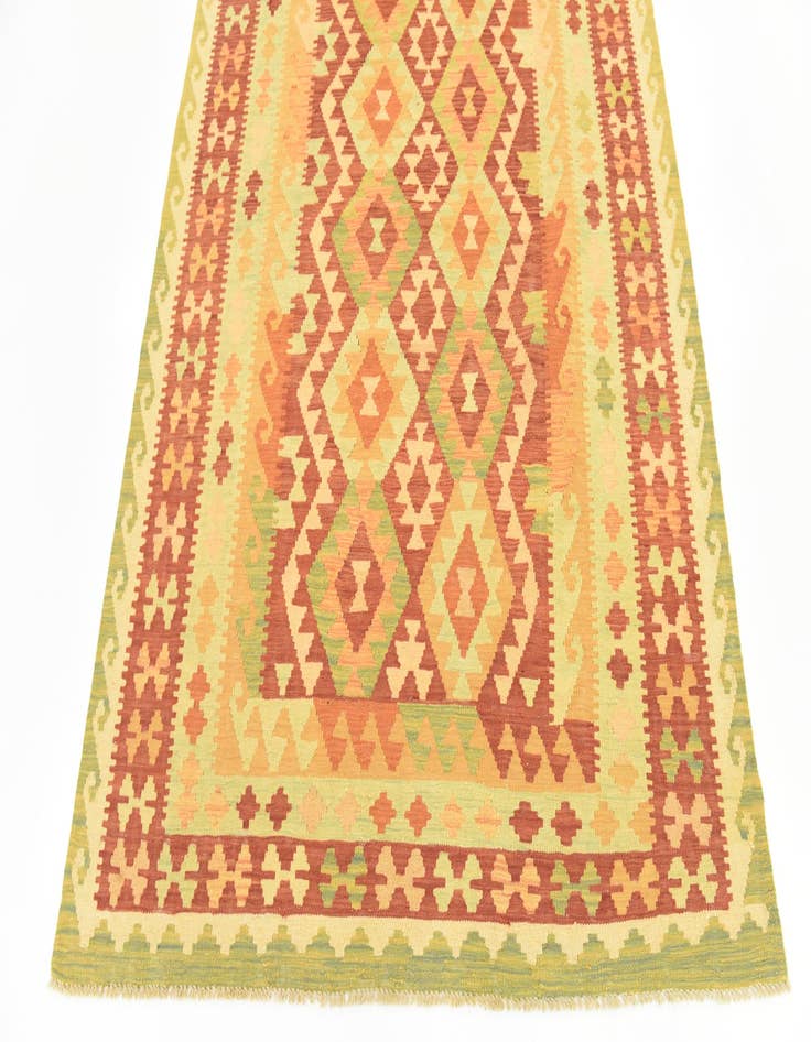 Detail image of 4' 8 x 6' 6 Hand Woven Kilim Waziri Wool Rug