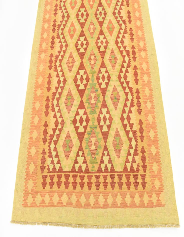 Detail image of  4' 9 x 6' 6  Hand Woven Kilim Waziri Wool Rug