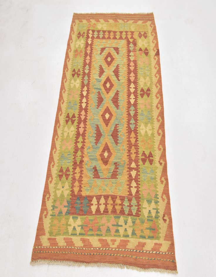 Detail image of  3' x 5' 2  Hand Woven Kilim Waziri Wool Rug