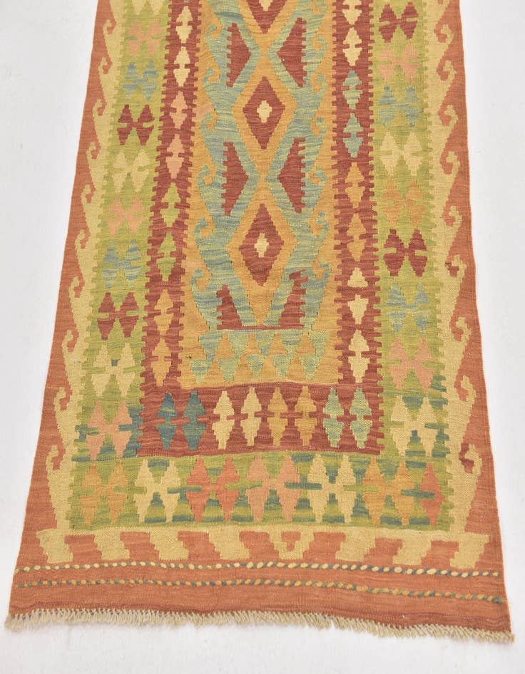 Detail image of  3' x 5' 2  Hand Woven Kilim Waziri Wool Rug