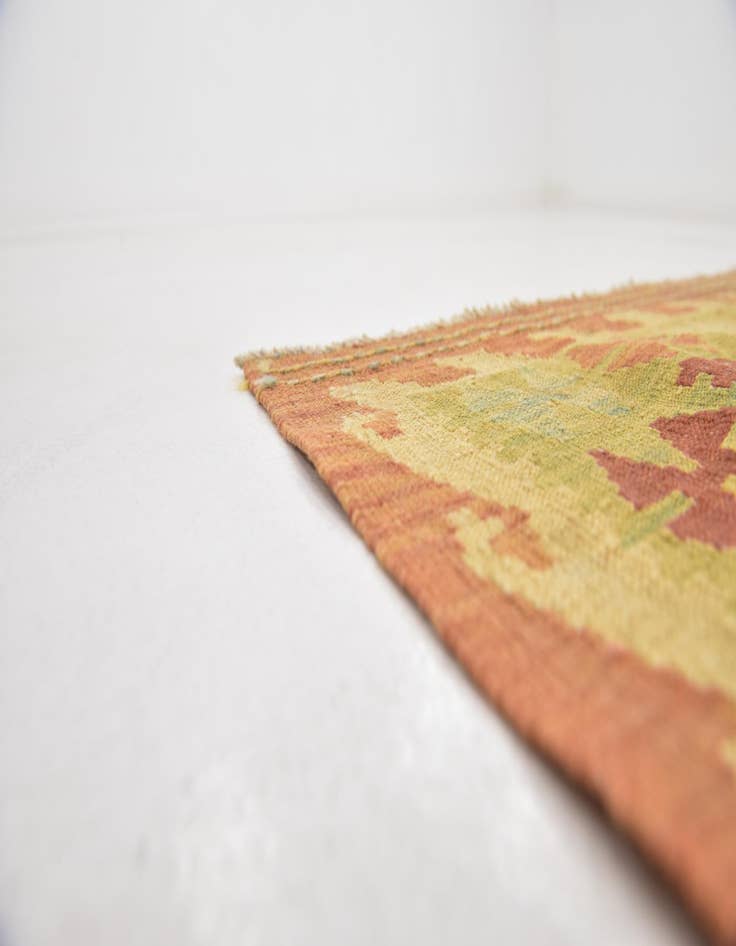 Detail image of  3' x 5' 2  Hand Woven Kilim Waziri Wool Rug