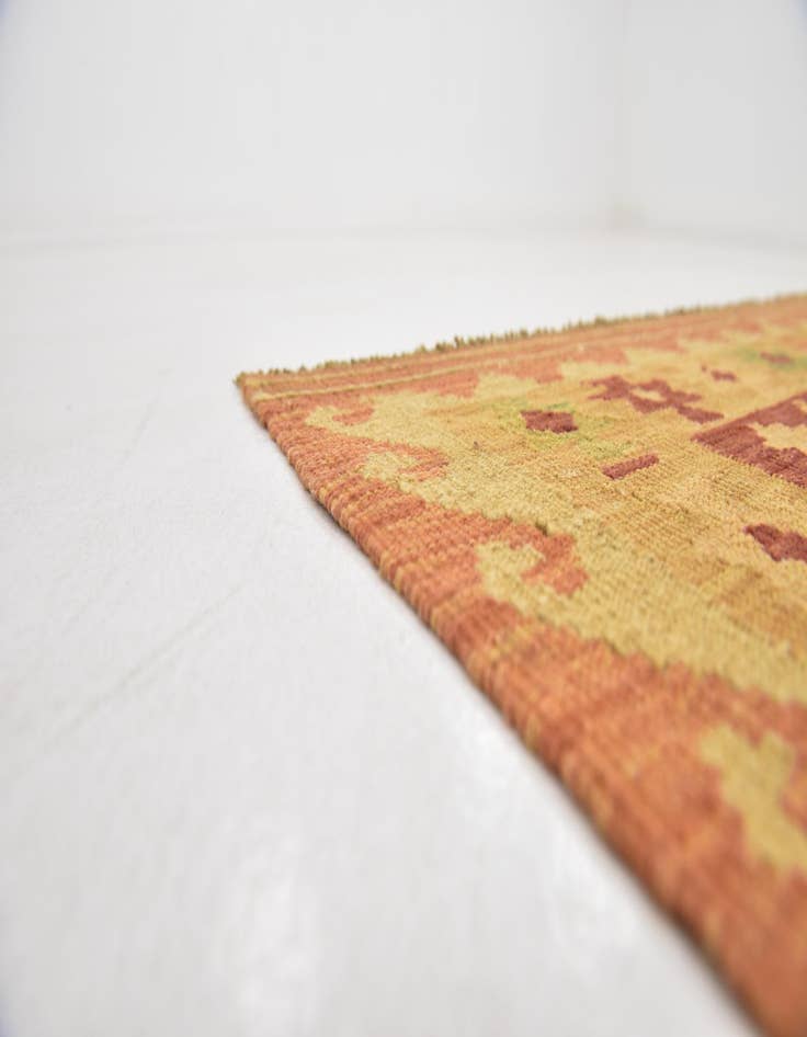 Detail image of  3' 4 x 4' 10  Hand Woven Kilim Waziri Wool Rug