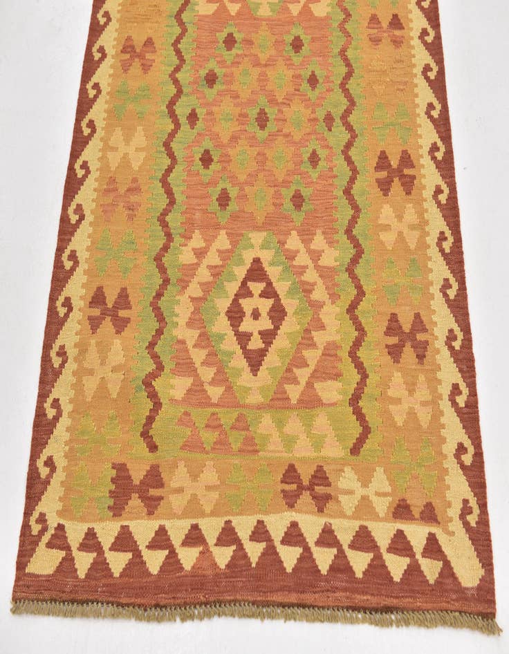 Detail image of  3' x 4' 6  Hand Woven Kilim Waziri Wool Rug