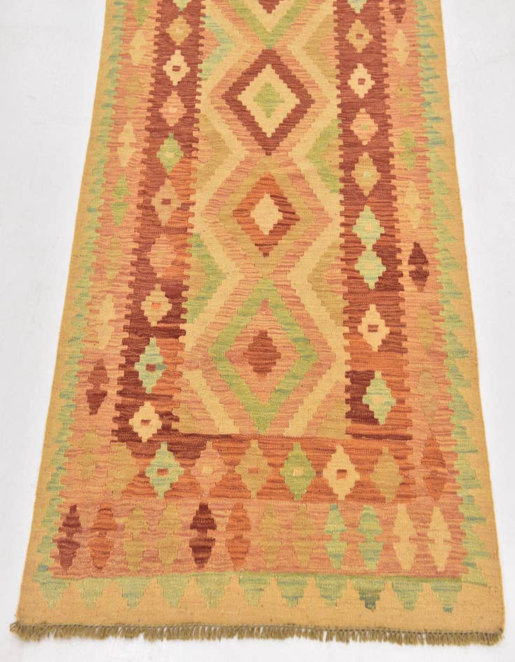 Detail image of  3' 4 x 5'  Hand Woven Kilim Waziri Wool Rug