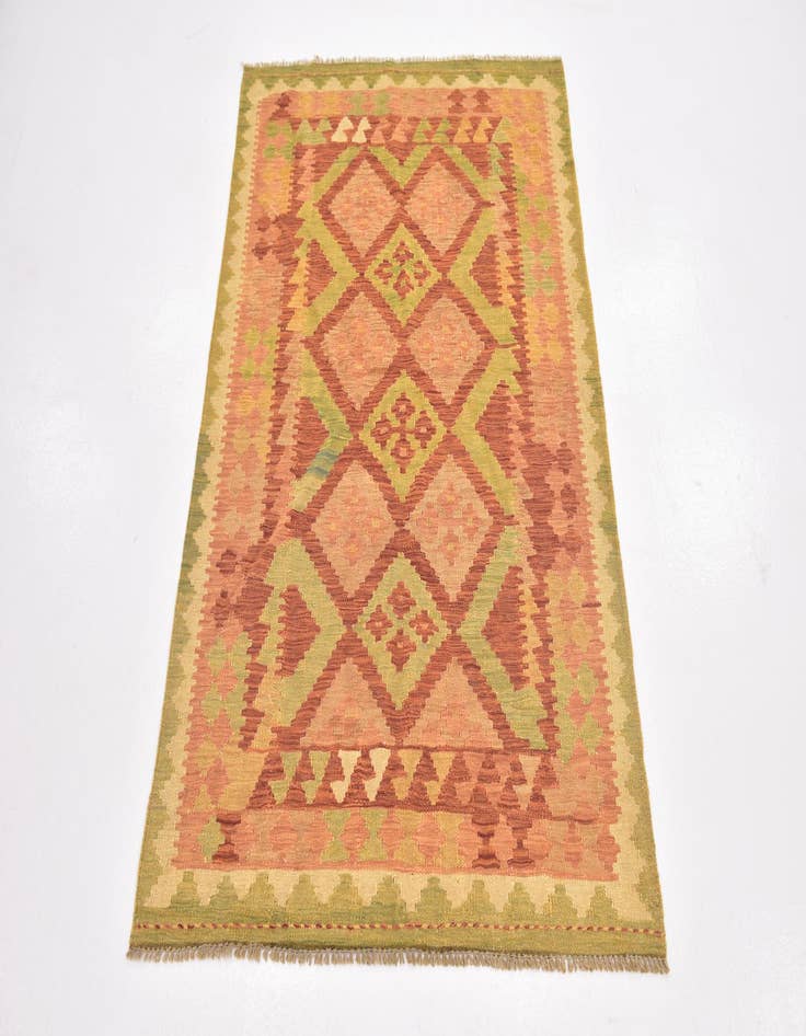 Detail image of  3' 3 x 5'  Hand Woven Kilim Waziri Wool Rug