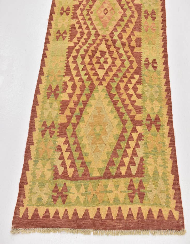 Detail image of  3' x 4' 9  Hand Woven Kilim Waziri Wool Rug