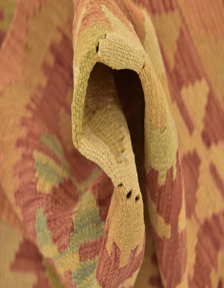 Detail image of  2' 6 x 4' 3  Hand Woven Kilim Waziri Wool Rug