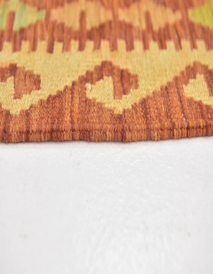 Detail image of  2' 9 x 4' 6  Hand Woven Kilim Waziri Wool Rug