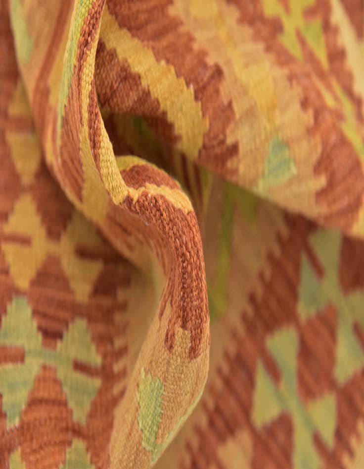 Detail image of  2' 9 x 4' 6  Hand Woven Kilim Waziri Wool Rug