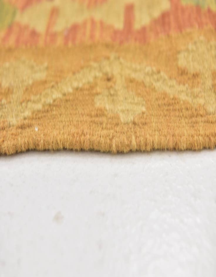 Detail image of  3' 3 x 5'  Hand Woven Kilim Waziri Wool Rug