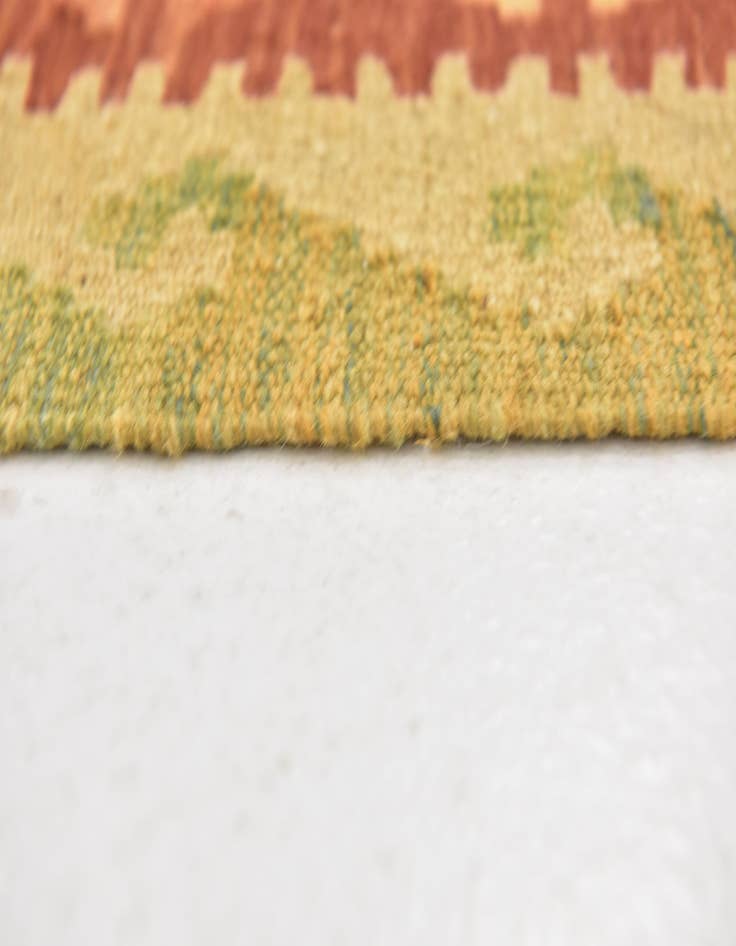 Detail image of 3' 2 x 5' Hand Woven Kilim Waziri Wool Rug