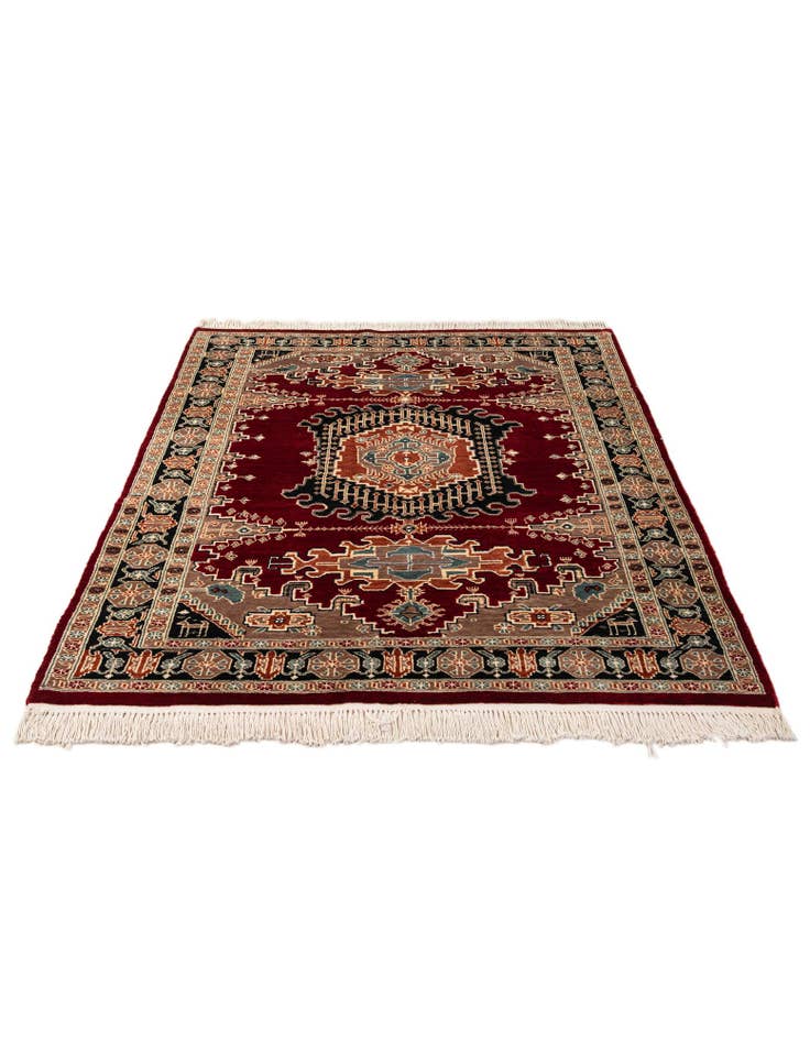 Detail image of  4' 3 x 6' 5  Hand Knotted Lahour Oriental Rug