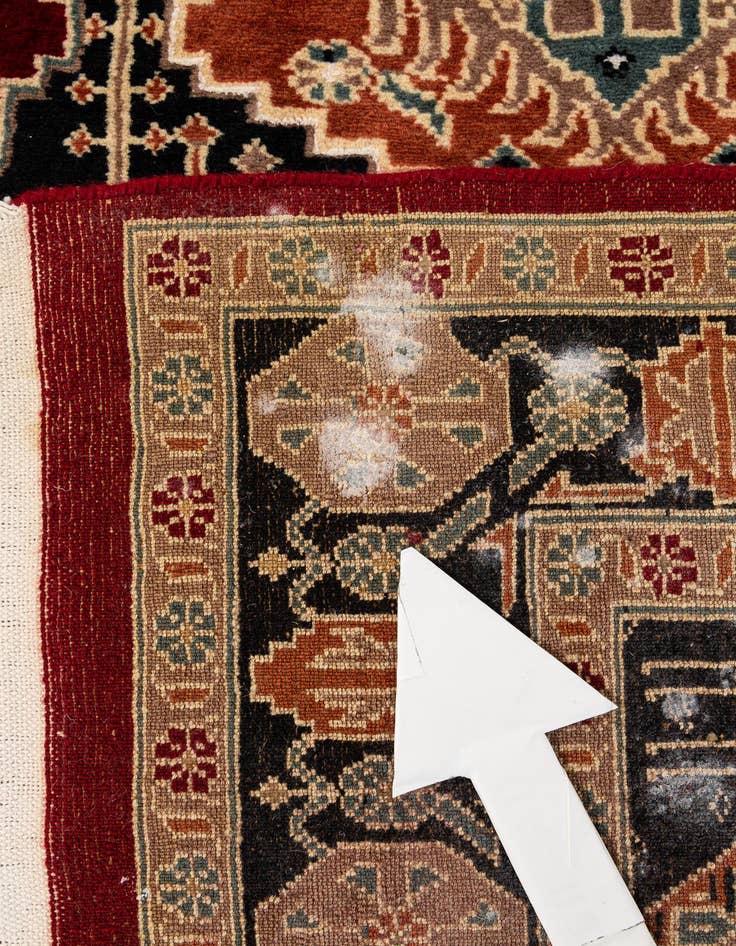 Detail image of  4' 3 x 6' 5  Hand Knotted Lahour Oriental Rug