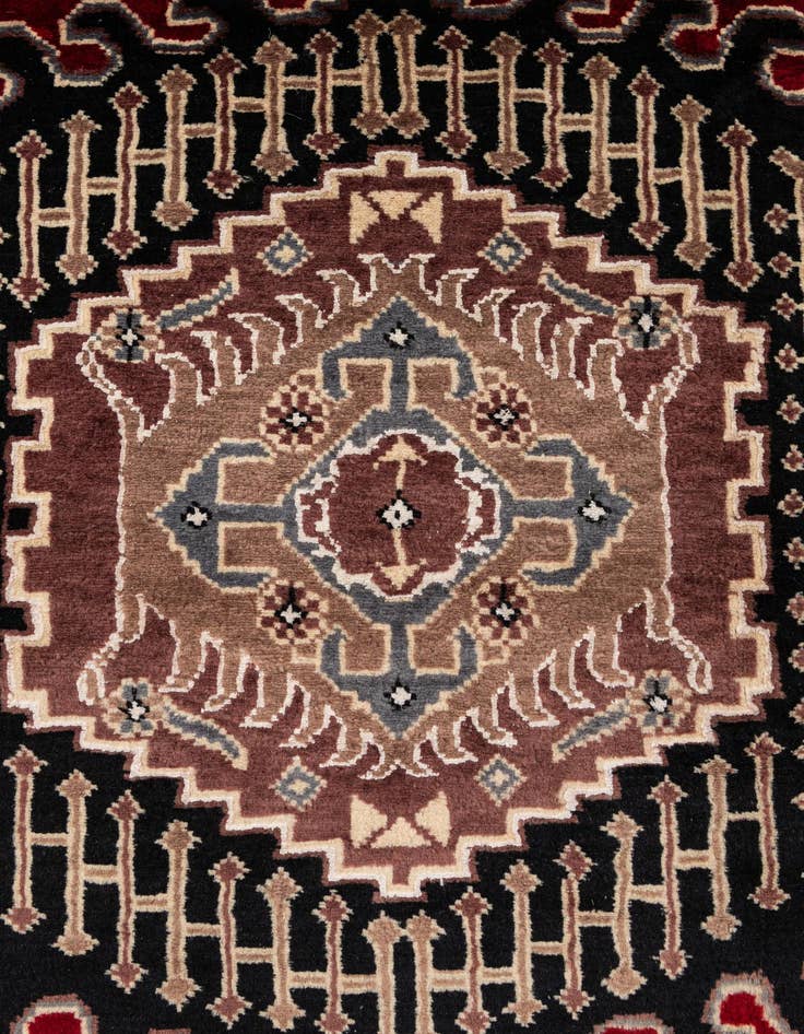 Detail image of  4' 2 x 6' 2  Hand Knotted Lahour Oriental Rug