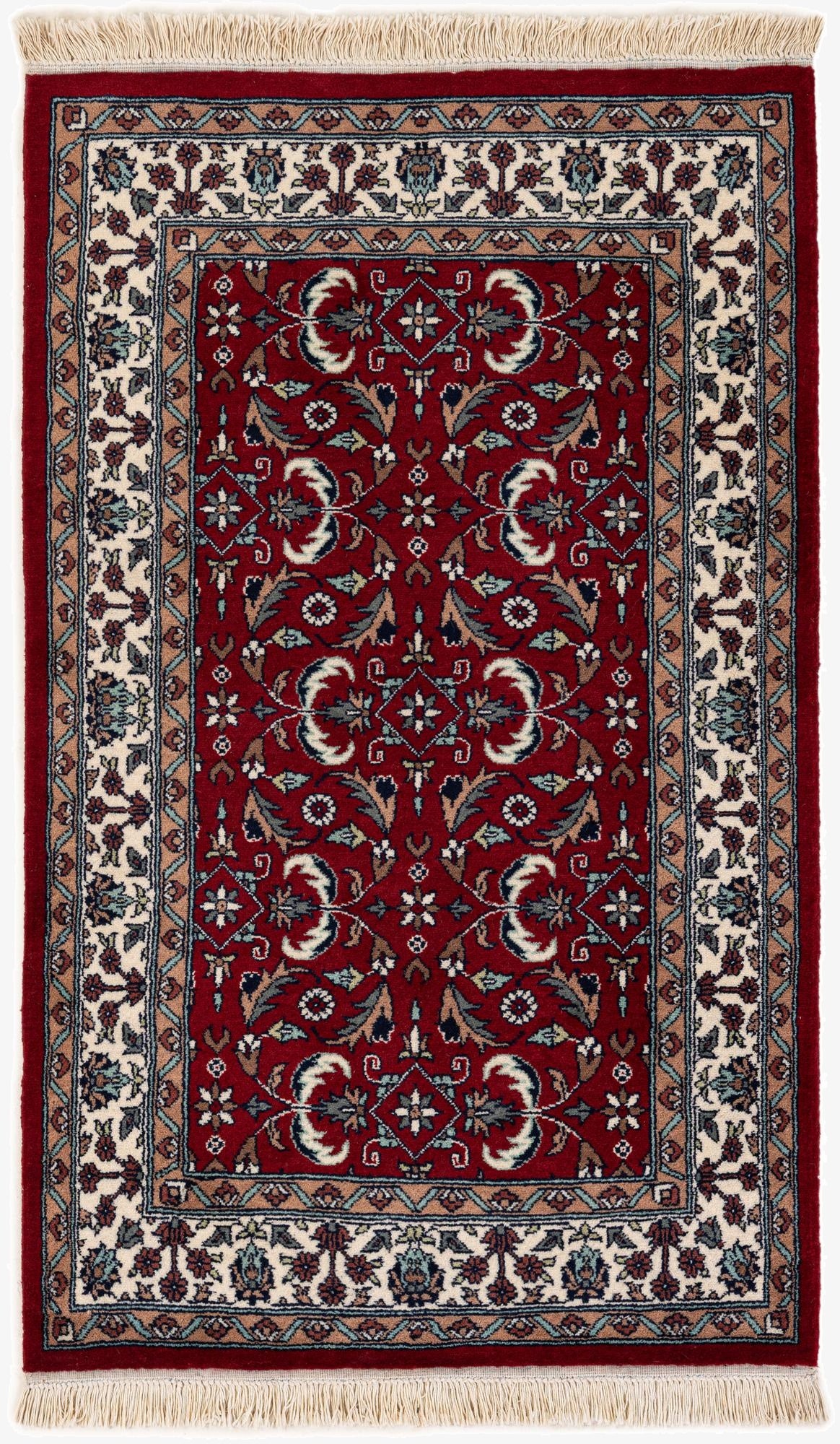 3' 2 x 5' 2  Hand Knotted Lahour Wool Rug