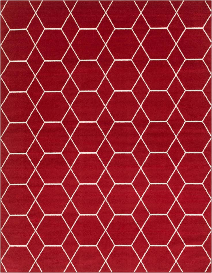 Detail image of  10' x 14' Lattice Frieze Rug