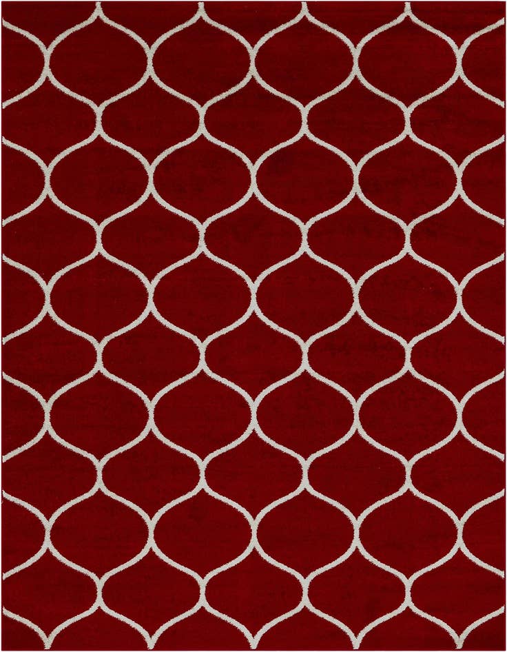 Detail image of  7' x 10' Lattice Frieze Rug