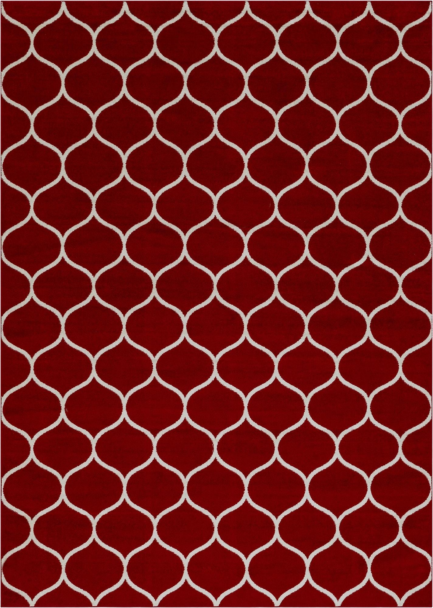  9' x 12' Lattice Frieze Rug