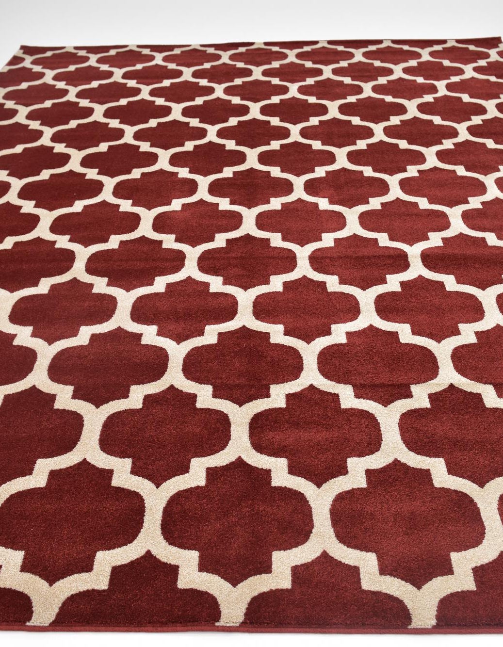 Red 9' x 12' Lattice Rug | Rugs.com