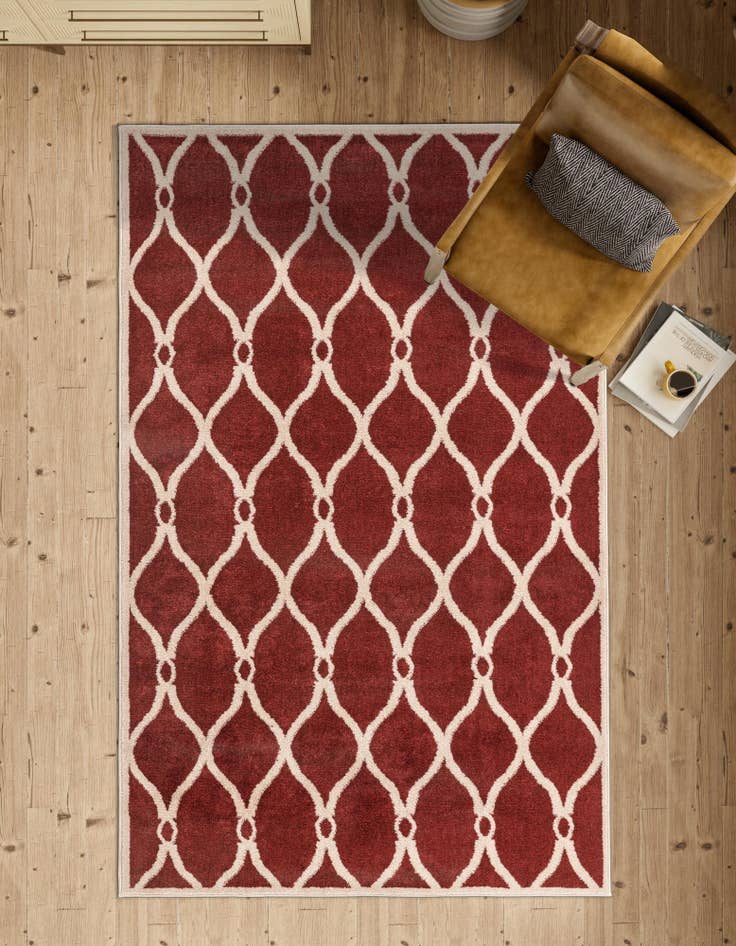Detail image of  5' x 8' Lattice Rug