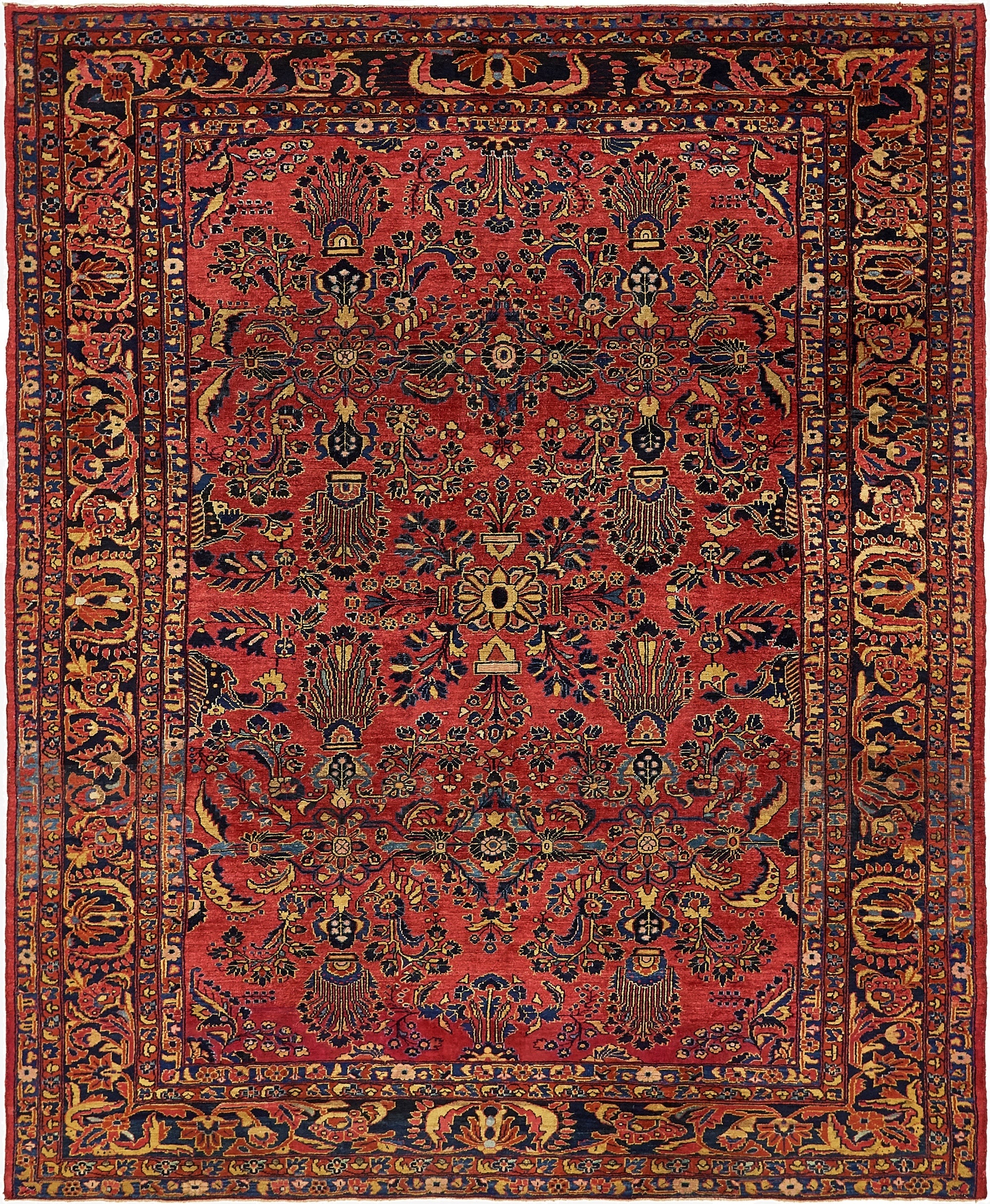 9' 2 x 11' 2  Hand Knotted Liliyan Persian Wool Rug