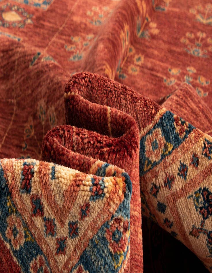 Detail image of  5' 5 x 9' 1 Luribaft Wool Rug