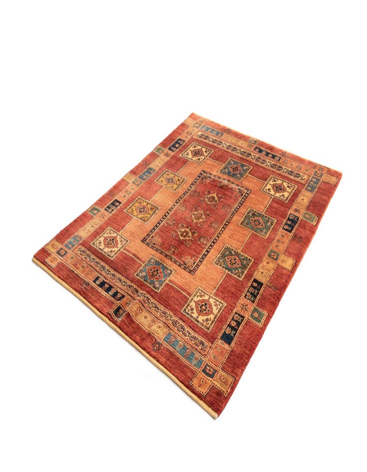 Detail image of  4' 11 x 6' 2 Luribaft Wool Rug