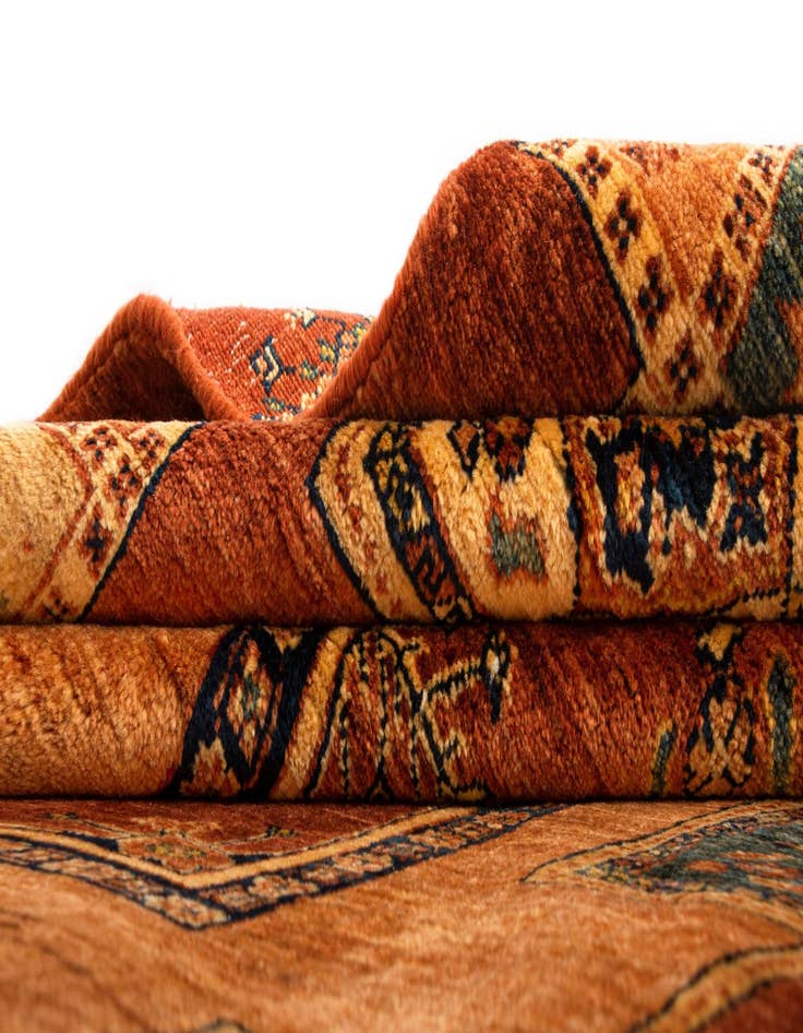 Detail image of  5' 7 x 8' Luribaft Wool Rug