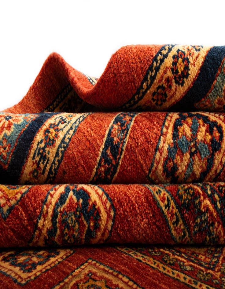 Detail image of  4' 9 x 7' 5 Luribaft Wool Rug