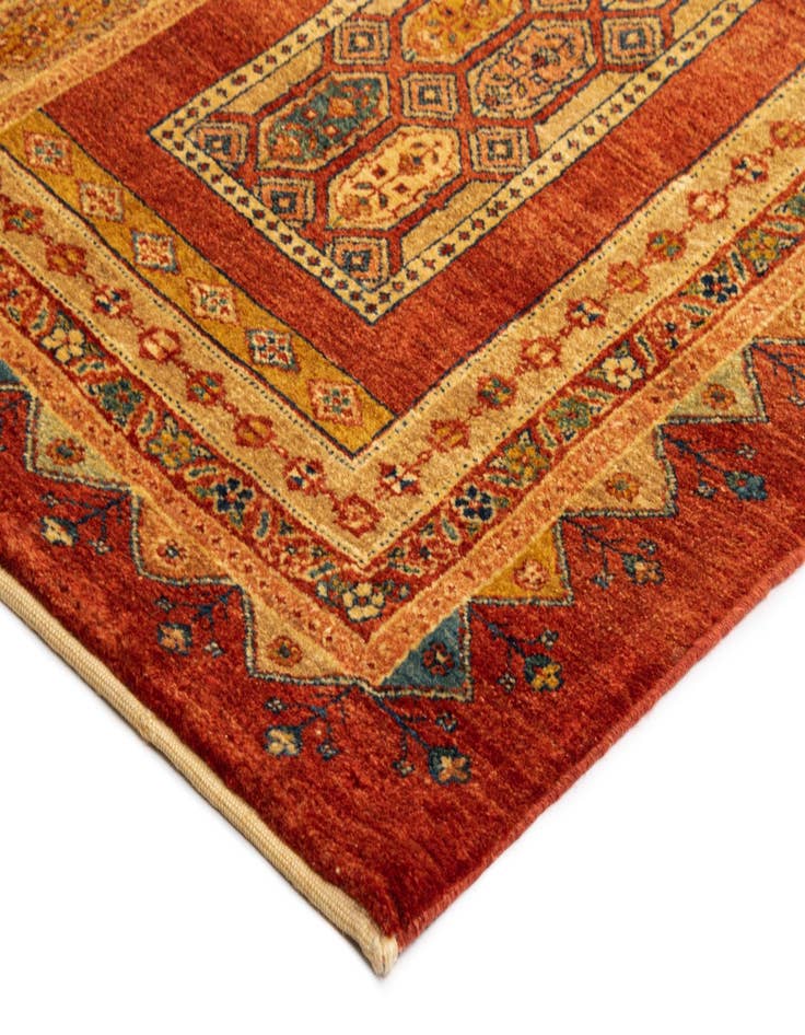 Detail image of  5' 4 x 8' 2 Luribaft Wool Rug