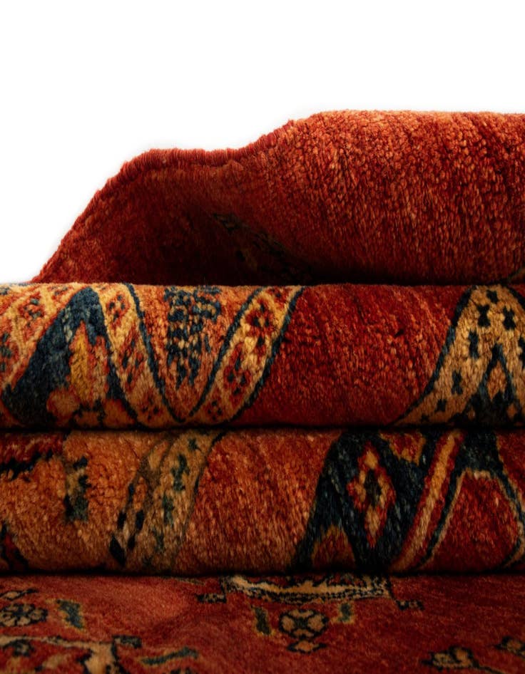 Detail image of  5' 9 x 7' 9 Luribaft Wool Rug